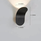 Modern Curved Wall Lamp with LED Light