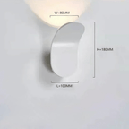 Modern Curved Wall Lamp with LED Light
