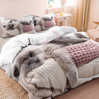 Cotton Cat Motif Bedding Set – 3 Pieces