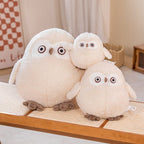 Biege Shocked Chonky Owl Plushie