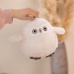 Biege Shocked Chonky Owl Plushie