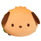 Capybara & Dog Hamburger Plushie Pillow