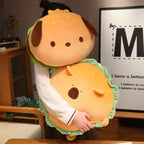 Capybara & Dog Hamburger Plushie Pillow