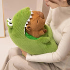 Capybara Green Dinosaur Outfit Plushie