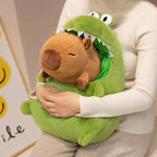 Capybara Green Dinosaur Outfit Plushie