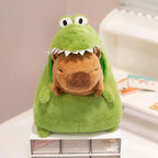 Capybara Green Dinosaur Outfit Plushie
