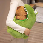Capybara Green Dinosaur Outfit Plushie