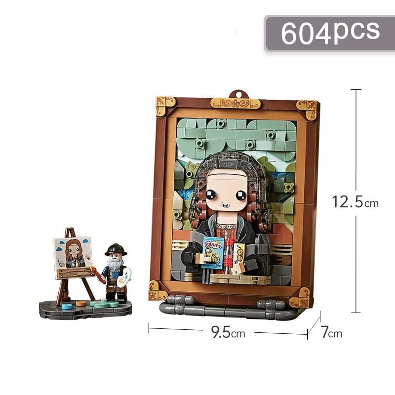 Caricature Famous Paintings Micro Building Blocks