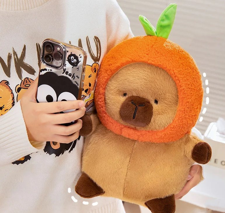 Chubby Capybara Plushie With Hat