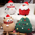Chubby Christmas Tree Reindeer Santa Snowman Plushies