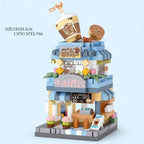 City View Ice Cream Panda Cafes Flower Camera Shops Micro Building Sets