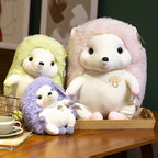 Colorful Sitting Hedgehog Family Plushies