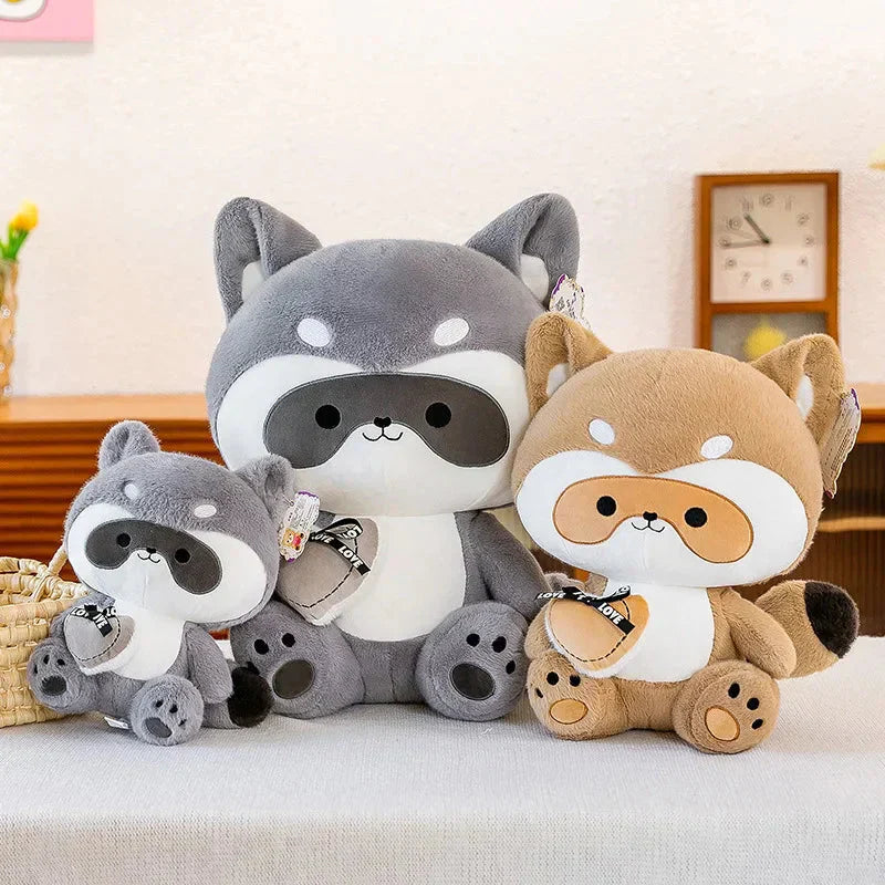 Coonie and Goonie the Raccoon Plushie Buddies