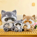 Coonie and Goonie the Raccoon Plushie Buddies