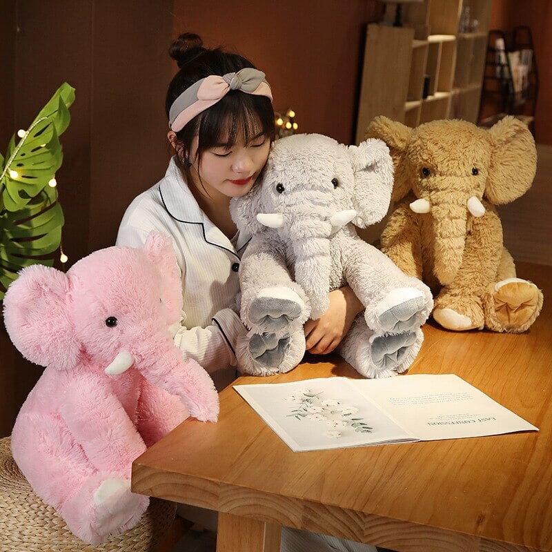 Eco Fluffy Elephant Family
