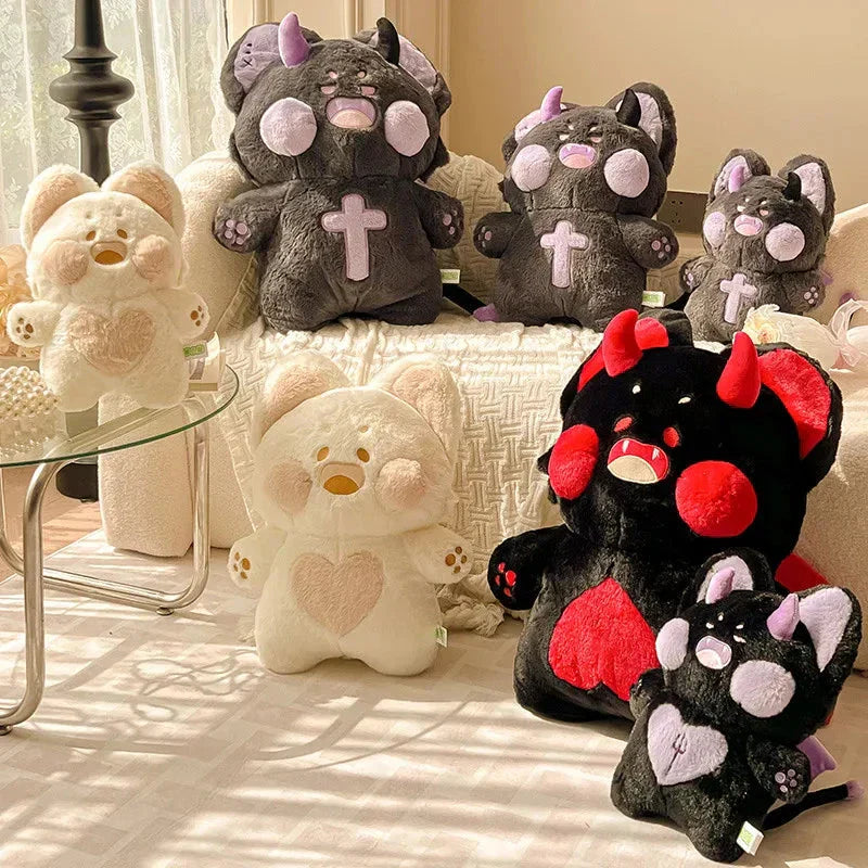 Evil Kawaii Fluffy Fox Halloween Plushies