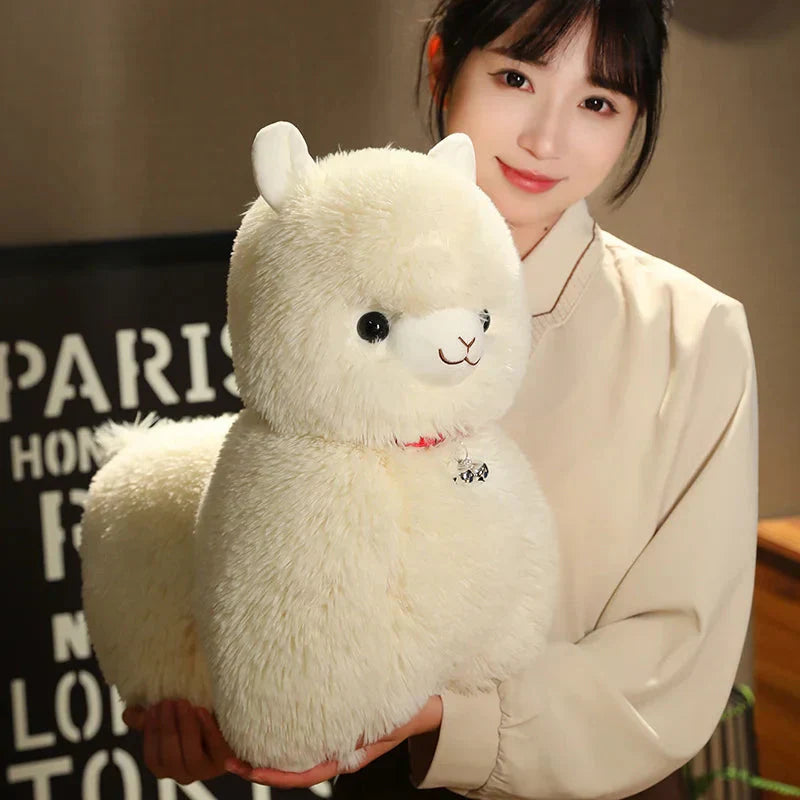 Fluffy Alpaca Llama Plushies with Bell