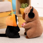 Fluffy Capybara & Monkey Plushie Pals