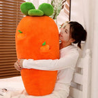 Fluffy Carrot Plushie with Mini Hanging Carrots