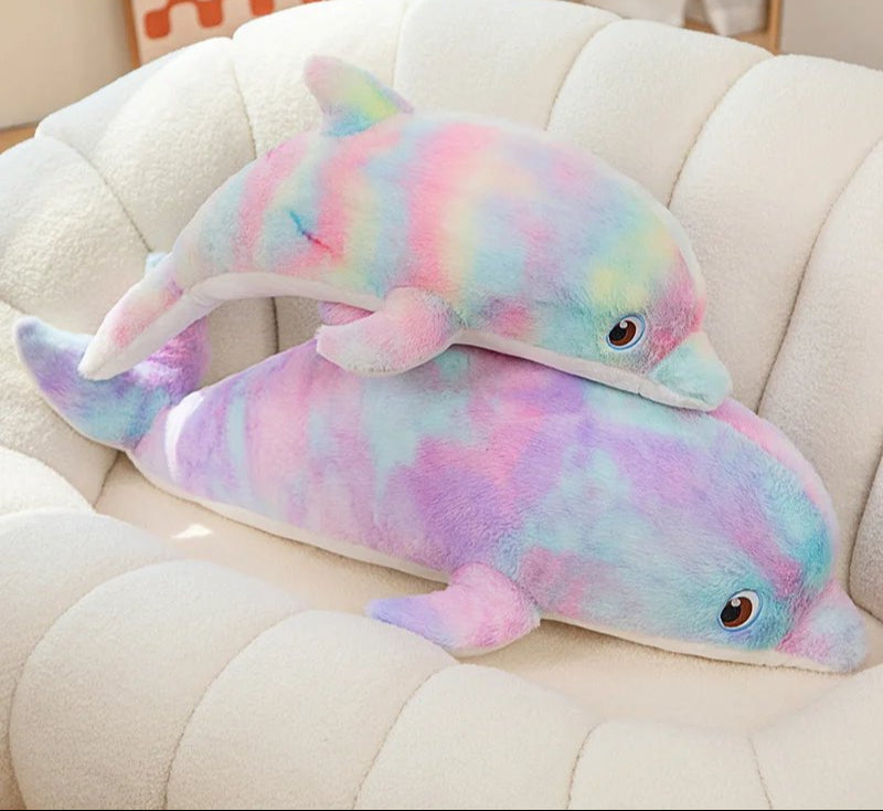 Fluffy Galaxy Dolphin Plushies