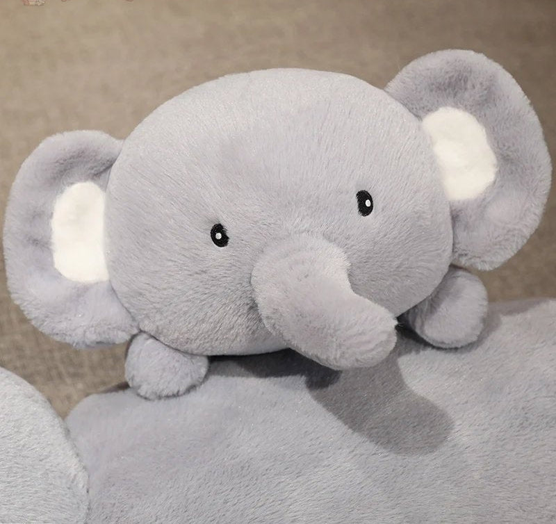 Fluffy Laying Elephant Family