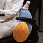 Fluffy Penguin Backrest Cushion Pillow Seat
