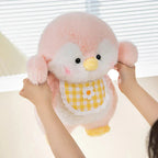 Fluffy Penguin Squad Plushies with Bib