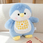 Fluffy Penguin Squad Plushies with Bib