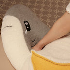 Fluffy Shark Banana Plushie