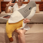 Fluffy Shark Banana Plushie