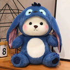 Fluffy White Bear Donkey Outfit Plushie