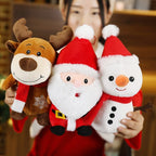 Friendly Santa Reindeer Snowman Plushies