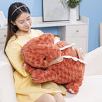 Fuzzy Cute Pink Red Lizard Plushies