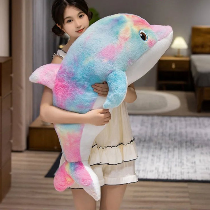 Galaxy Rainbow Dolphin Plushies