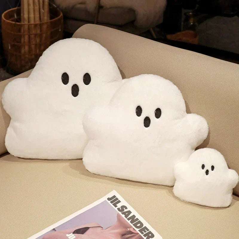 Ghost White Cloud Plush Pillow