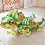 Giant Green Chameleon Plushie