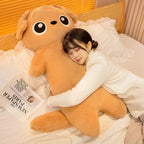 Giant Kawaii Ginger Black Gray Doll-Shape Dog Plushies