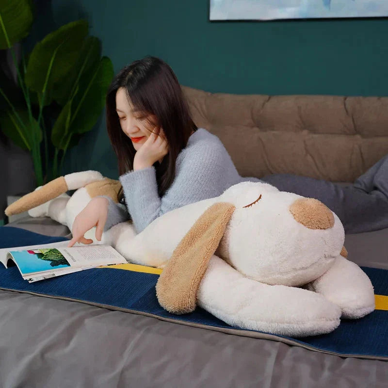 Giant Long Fluffy Spotty Dog Plushies