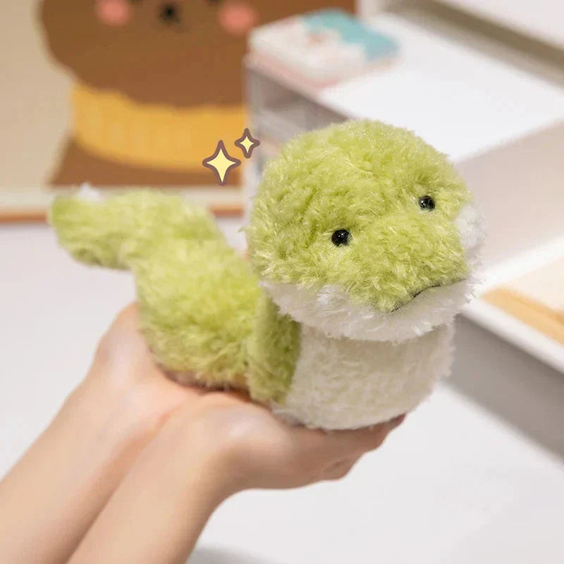 Green Soft Fluffy Snake