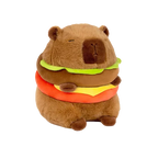 Hamburger Capybara Fluffy Plushie