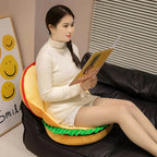 Happy Hamburger Pillow Plush