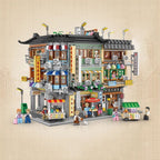 Hong Kong Street Apartment & Pharmacy Micro Building Blocks