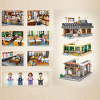 Hong Kong Street Apartment & Pharmacy Micro Building Blocks