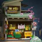 Japanese Grocery Sakura Tree Shop Building Set