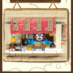 Japanese Kumamoto Bear Restaurant Micro Building Set