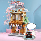 Japanese-themed Ramen Hot Spring Sushi Tea Micro Building Sets