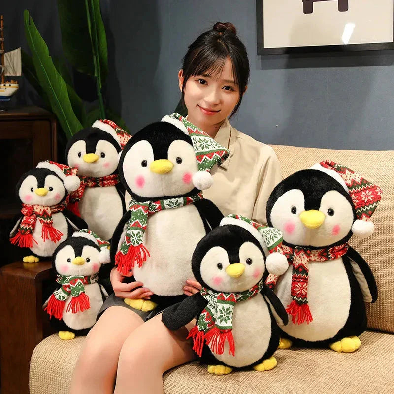 Kawaii Christmas Penguin Plushie