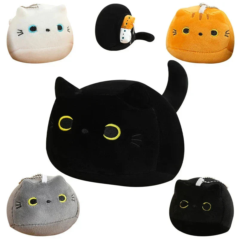 Kawaii Chunky Cat Plushies with Kittens
