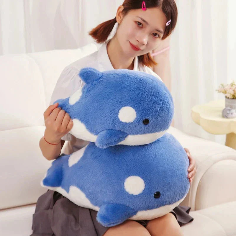 Kawaii Fluffy Gray Blue Killer Whale Plushies