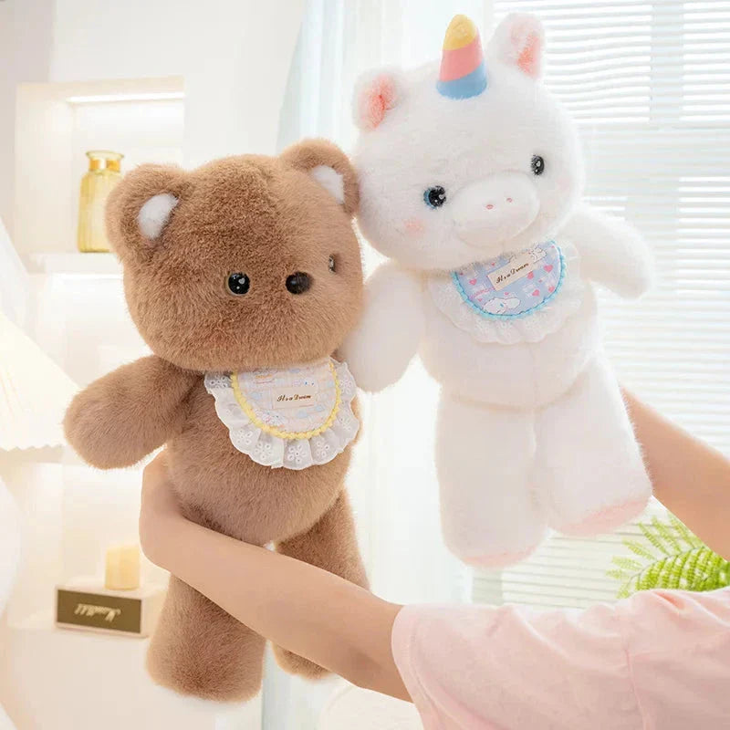 Kawaii Fluffy Sitting Animal Plushie Squad